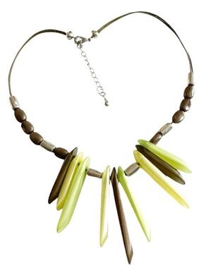 Leather & Silver Sunburst Choker Pendant Necklace